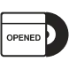 Open Displayed (Record half in sleeve half exposed)